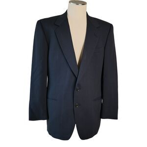 Ermenegildo Zegna Soft Men's Blazer Sz 42L ? Black Gray Pinstripes Office Career